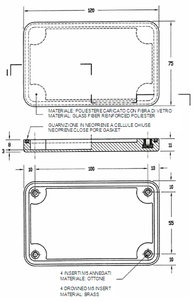 Flangia cieca 12P75 FC - scheda tecnica