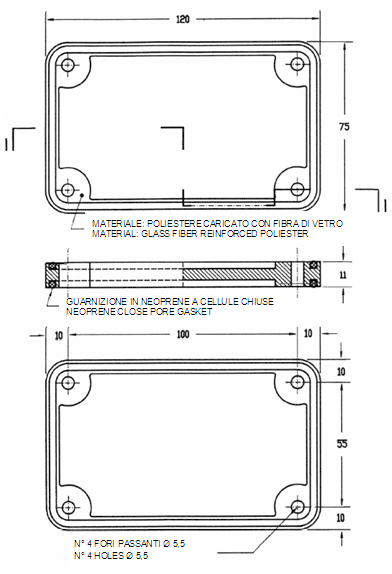 Flangia di accoppiamento 12P75 FA - scheda tecnica